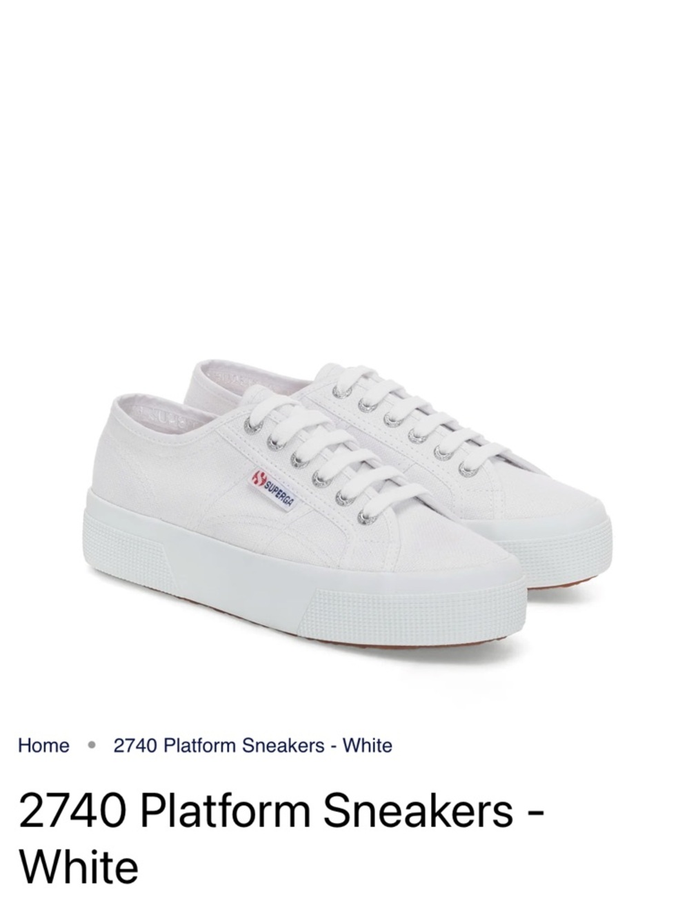 Superga platform sneakers